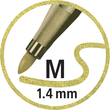 Fasermaler Pen 68 Metallic 1,4mm Rundspitze violett Stabilo 68/855 Produktbild Default S