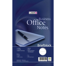 Briefblock Office A5 liniert 50Blatt 70g holzfrei weiß Landré 100050268 Produktbild