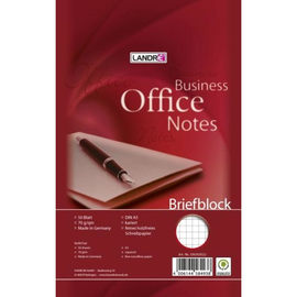 Briefblock Office A5 kariert 50Blatt 70g holzfrei weiß Landré 100050269 Produktbild