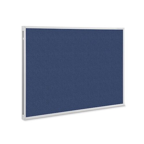 Textil-Pinnwand Design Eco mit Aluminiumrahmen 120x90cm blau Magnetoplan 1312021 Produktbild Front View L