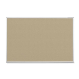 Textil-Pinnwand Design Eco mit Aluminiumrahmen 120x90cm beige Magnetoplan 1312023 Produktbild