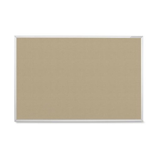 Textil-Pinnwand Design Eco mit Aluminiumrahmen 120x90cm beige Magnetoplan 1312023 Produktbild Front View L