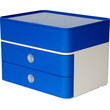 Schubladenbox Smart-Box Plus ALLISON 2 Schübe geschlossen und Utensilienbox 260x195x190mm royal blue Han 1100-14 Produktbild