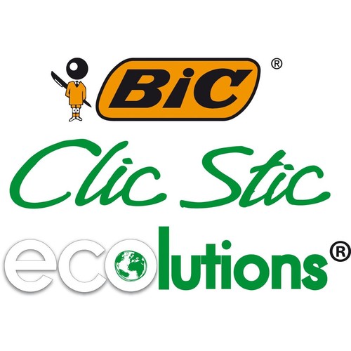 Kugelschreiber Ecolutions Clic Stic 0,4mm mittel schwarz Bic 8806871 Produktbild Additional View 1 L