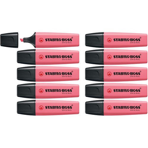 Textmarker Boss Original 70 Pastel 2-5mm Keilspitze Kirschblütenrosa Stabilo 70/150 Produktbild Additional View 3 L