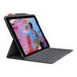Logitech Slim Folio - Tastatur und Foliohülle - kabellos - Bluetooth - QWERTZ - Deutsch - Graphite - Produktbild Additional View 2 S