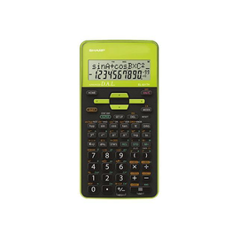 Taschenrechner 2x10-stelliges LC-Display schwarz/grün Sharp EL-531 TH-GR Batterie 80x161x15mm Produktbild