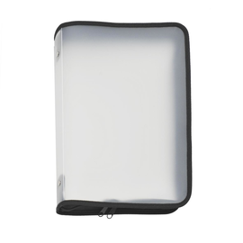 Reißverschlusstasche A4 schwarz/ transluzent PP Foldersys 40452-30 Produktbild