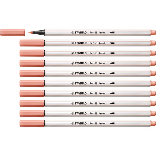 Fasermaler Pen 68 brush Pinselspitze hellrosa Stabilo 568/26 Produktbild Additional View 2 L