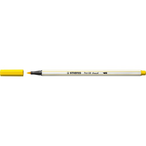 Fasermaler Pen 68 brush Pinselspitze gelb Stabilo 568/44 Produktbild