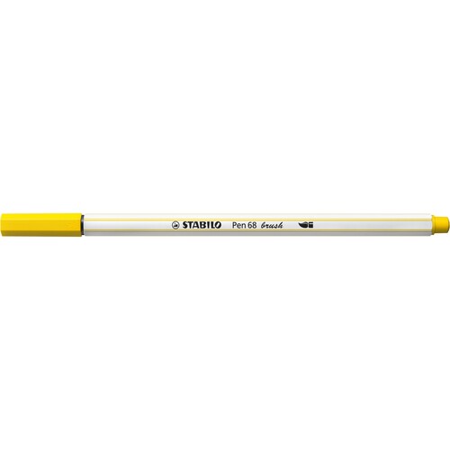 Fasermaler Pen 68 brush Pinselspitze gelb Stabilo 568/44 Produktbild Additional View 1 L