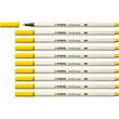 Fasermaler Pen 68 brush Pinselspitze gelb Stabilo 568/44 Produktbild Additional View 2 S