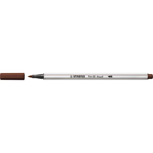 Fasermaler Pen 68 brush Pinselspitze braun Stabilo 568/45 Produktbild