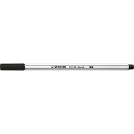 Fasermaler Pen 68 brush Pinselspitze schwarz Stabilo 568/46 Produktbild