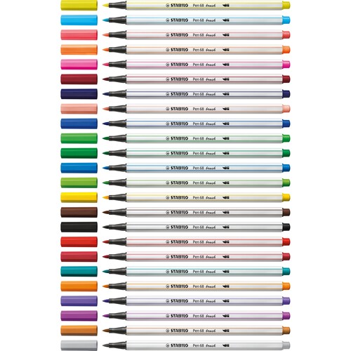 Fasermaler Pen 68 brush Pinselspitze schwarz Stabilo 568/46 Produktbild Additional View 8 L