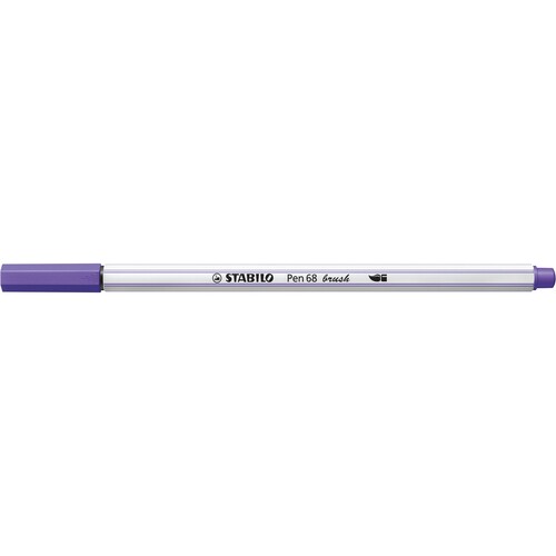 Fasermaler Pen 68 brush Pinselspitze violett Stabilo 568/55 Produktbild Additional View 1 L