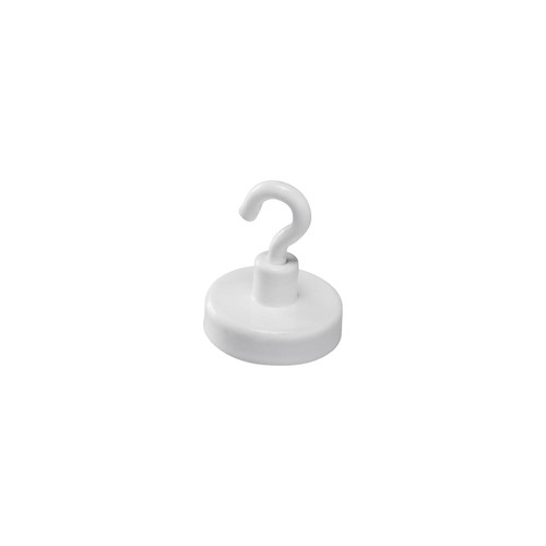 Hakenmagnete ø 25mm 4000g Haftkraft weiß Magnetoplan 52625 Produktbild Front View L