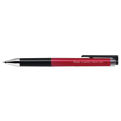 Tintenroller mit Druckmechanik Synergy BLRT-SNP5 0,5mm rot Pilot 2508002 Produktbild Front View L