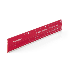 Schneidelineal PRO 30cm rot Aluminium Transotype 17803006 Produktbild