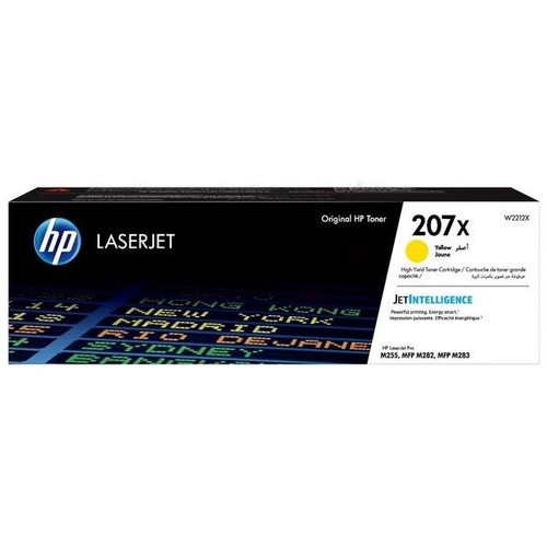 Toner 207X für Color LaserJet Pro M255/ MFP M282 2450Seiten yellow HP W2212X Produktbild Front View L