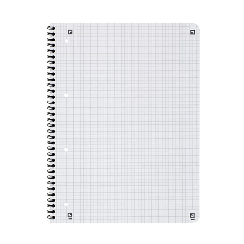Collegeblock Oxford Touch A4+ kariert Lineatur 28 80 Blatt 90g Optik Paper schwarz 400121610 Produktbild Additional View 2 L