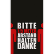 Hinweismatte -Bitte 1,5m Abstand halten- 90x150 cm Produktbild