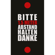 Hinweismatte -Bitte 1,5m Abstand halten- 90x150 cm Produktbild