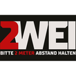Hinweismatte -Bitte 2,0m Abstand halten- 90x150 cm Produktbild