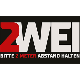 Hinweismatte -Bitte 2,0m Abstand halten- 90x150 cm Produktbild