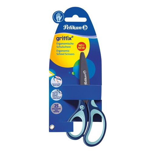 Schulschere Griffix SC1LB für Linkshänder blau Blister Pelikan 100401620 Produktbild Additional View 1 L