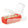 Karteibox Croco A8 quer Lernkartei mit 100 Karten rot transluzent Kunststoff HAN 998-617 Produktbild Additional View 3 S