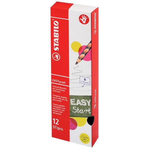 Bleistift EASYgraph B 3,15mm Rechtshänder petrol Stabilo 322/B Produktbild Additional View 1 L