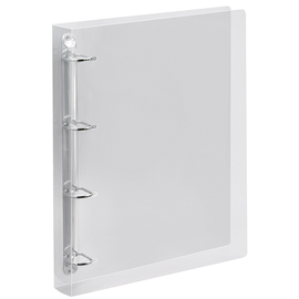 Ringbuch Crystal A4 4Ringe Ringe-Ø25mm transparent PP Veloflex 4145290 Produktbild