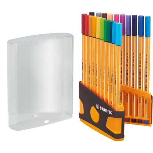 Fineliner Point 88 ColorParade Box 0,4mm farbig sortiert Stabilo 8820-03-05 Produktbild Additional View 1 L