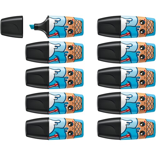 Textmarker Boss Mini Sweet Friends blau Strichstärke 2+5 mm Stabilo 07/31-8 Produktbild Additional View 2 L