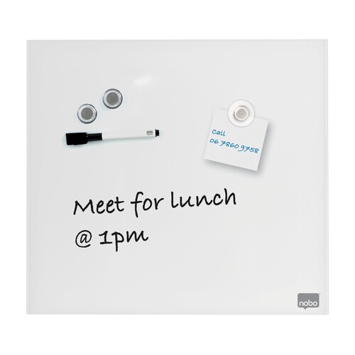 Glas-Magnetboard Diamond 450x450mm schwarz magnetisch Nobo 1903957 Produktbild Additional View 1 L