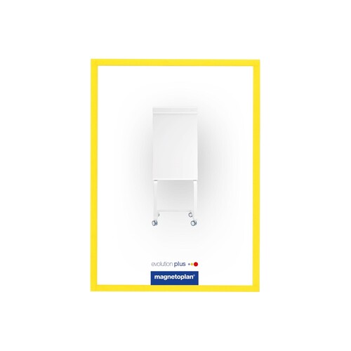 Magnetrahmen magnetofix A4 transparent/gelb Magnetoplan 1130302 (PACK=5 STÜCK) Produktbild