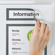 Magnetrahmen magnetofix TOPSIGN 23,2x5,2cm transparent/grau Magnetoplan 1131701 (PACK=5 STÜCK) Produktbild