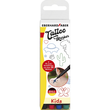 Tattoo Marker Set Kids schwarz,rot,blau grün inklusive Motivschablone Eberhard Faber 559504 (PACK=4 STÜCK) Produktbild