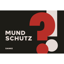 Hinweismatte -Mund-Nasen-Schutz tragen- 60x90 cm Produktbild