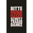 Hinweismatte -Mund-Nasen-Schutz tragen- 60x150 cm Produktbild
