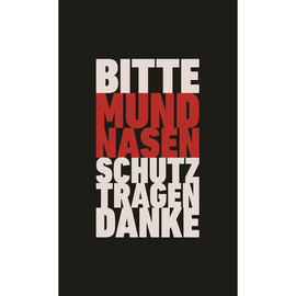 Hinweismatte -Mund-Nasen-Schutz tragen- 60x150 cm Produktbild