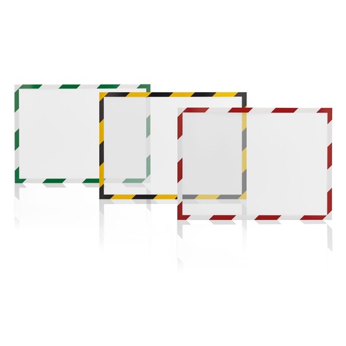 Magnetrahmen magnetofix SAFETY A4 rot/weiß Magnetoplan 1131446 (PACK=5 STÜCK) Produktbild Additional View 1 L