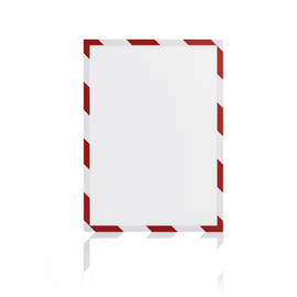 Magnetrahmen magnetofix SAFETY A4 rot/weiß Magnetoplan 1131446 (PACK=5 STÜCK) Produktbild