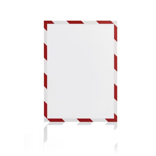 Magnetrahmen magnetofix SAFETY A4 rot/weiß Magnetoplan 1131446 (PACK=5 STÜCK) Produktbild