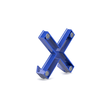 Magnet MEGA Cross XL 9x9cm mit 2 Haken 1900g Haftkraft blau Dahle 95550-14820 Produktbild Additional View 3 S