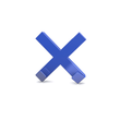 Magnet MEGA Cross XL 9x9cm mit 2 Haken 1900g Haftkraft blau Dahle 95550-14820 Produktbild Additional View 4 S