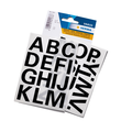 Buchstaben-Etiketten A-Z 25mm schwarz wetterfest Herma 4167 Produktbild Additional View 2 S