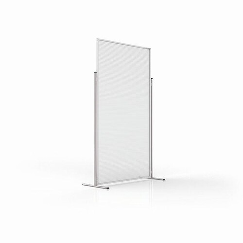 Hygiene und Sicherheits-Raumteiler Evolution 100x200cm Fußmaß (Tiefe) 465mm je Seite Magnetoplan 11038210 Produktbild Additional View 1 L