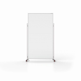 Hygiene und Sicherheits-Raumteiler Evolution mobil 100x200cm Fußmaß (Tiefe) 465mm je Seite Magnetoplan 11038210M Produktbild